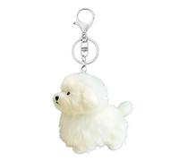 Pendentif en peluche, souvenir de collection doux en peluche | Porte-clés en peluche en forme de chiot - Étudiants, filles, étudiants, petite amie, école, voyage, sac fourre-tout