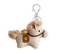 Pendentif en peluche War Horse - 10 cm Année du cheval mascotte | Porte-clés du zodiaque en forme d'animal en peluche pour femmes, hommes et filles | Porte-clés cheval - Cadeau pour,