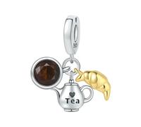 Pendentif En Perles De Café Et Bière, Gourmette Et Charme De Vie, Adapté Aux Bracelets Originaux, Cadeau Pour Femmes, Fabrication De Bijoux Fins