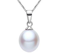 Pendentif en perles naturelles d’eau douce, 8-10 mm de findout Pour femmes, jeunes filles, mariages, fêtes (332).