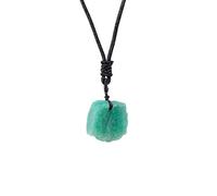 Pendentif en pierre brute en cristal naturel - Cristaux de guérison uniques for la fabrication de bijoux et les pratiques spirituelles.(Amazonite)
