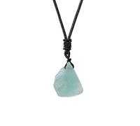 Pendentif en pierre brute en cristal naturel - Cristaux de guérison uniques for la fabrication de bijoux et les pratiques spirituelles.(Greenfluorite)