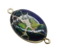 Pendentif en Pierre de Jaspe Impérial Vert à Double Anneau pour Femmes | Accessoires Bijoux Diy, Format Mini Portable, Usage Porte-clés Suspendre, Style Cosplay