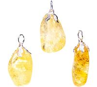 Pendentif en pierre précieuse citrine (améthyste)