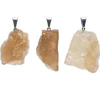 Pendentif en pierre précieuse Citrine brute -- ±2 cm