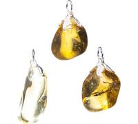 Pendentif en pierre précieuse, citrine naturelle --±1.5-3cm