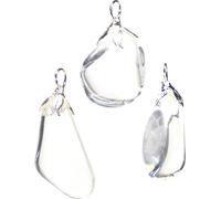 Pendentif en pierre précieuse Cristal de roche --±1.5-3cm