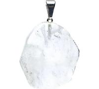 Pendentif en pierre précieuse cristal de roche forme fantaisie -- ±3 cm