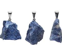 Pendentif en pierre précieuse Durmortierite brute -- ±2,5 cm