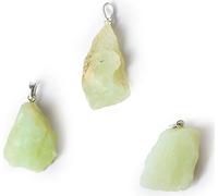Pendentif en pierre précieuse Jade neuf (serpentine) brut -- ±3.5cm