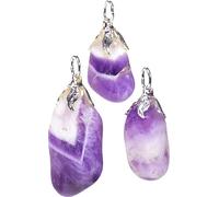 Pendentif en pierre précieuse, quartz améthyste --±1.5-3cm