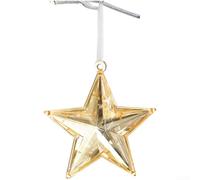 Pendentif en plastique en forme d'étoile avec pierres précieuses acryliques brillantes pour sapin de Noël et décoration de vacances (Pentagon)
