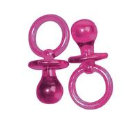 Pendentif En Plastique - Tétine, Rose Foncé, 5 Cm, 5 Pces