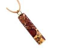 Pendentif en verre de Murano, bijou de Murano fabriqué à partir de feuille d'or de Venise Italie, pendentif en verre vénitien fait main, 4 cm x 1 cm (Lisa)