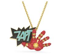 Pendentif et broche Iron Man © MARVEL, Multicolores, Placage de ton or OS
