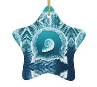 Pendentif étoile de Noël en céramique Sea of Love, convient pour les centres commerciaux, les maisons et autres lieux de Noël.