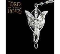 Pendentif Etoile du Soir - Le Seigneur des Anneaux - Arwen - Bronze Argenté - Crystal - 6,3 cm