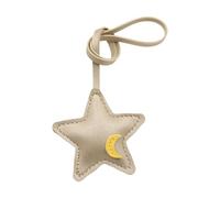 Pendentif étoile multifonction tendance pour sacs, clés et amélioration du véhicule, processus d'installation facile, breloque en cuir PU, accessoire de voyage, doré