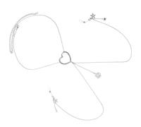 Pendentif étoile sans piercing pour téton Chaîne de corps Fleur Pendentif Cœur Bijoux de corps Soutien-Gorge Bijoux Vêtements Accessoires Élégant