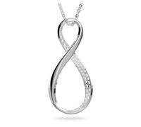 Swarovski Pendentif Exist, forme infini avec cristaux, métal rhodié, blanc