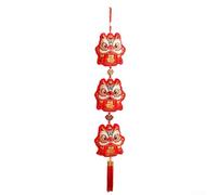 Pendentif exquis de l'année du dragon, symbole de bénédiction, décoration festive pour le Nouvel An chinois, festival du printemps (B)