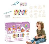 Pendentif fait à la main, kit pendentif dans,Jouet coloré avec pendentif en | Ensembles et artisanat, kit de peinture couleur pour enfants, kit de création de cristal pour la fête des enfants