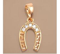 Pendentif - Femme - Porte Bonheur - Pendentif Seul - Plaqué Or Jaune 750/1000 - 3 Microns - 18 x 10 mm