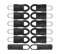 Pendentif fermeture éclair pour réparation, 12 pack, 10 x 35 mm zips à enficher, 2 x zips métalliques, fermeture éclair, curseur RV valise, backpack, sac à main