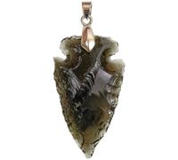 Pendentif flèche taillée brute