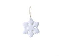 Pendentif Flocon De Neige Noël Flocage Décoration Avec Texture Douce | Détails complexes flocage doux pour suspension pour facile parfait pour sapin de Noël et vitrines