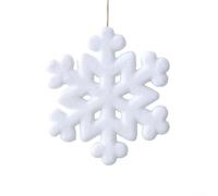 Pendentif Flocon De Neige Noël Flocage Décoration Avec Texture Douce | Détails complexes flocage doux pour suspension pour facile parfait pour sapin de Noël et vitrines