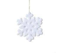 Pendentif Flocon De Neige Noël Flocage Décoration Avec Texture Douce | Détails complexes flocage doux pour suspension pour facile parfait pour sapin de Noël et vitrines