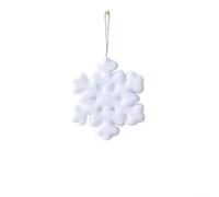 Pendentif Flocon De Neige Noël Flocage Décoration Avec Texture Douce | Détails complexes flocage doux pour suspension pour facile parfait pour sapin de Noël et vitrines