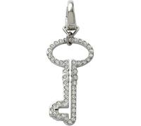 Pendentif fossile breloques JF00030040 charme clé en acier inoxydable NEUF