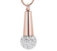 Pendentif funéraire en acier inoxydable pour animal domestique - Médaillon commémoratif ouvrable pour contenir les cendres et les poils des défunts - Bijoux souvenirs de perte d'animaux de compagnie