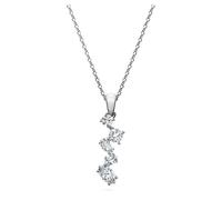 Pendentif Galaxy, Diamants de synthèse 0,9 ct tw, Formes variées, Or blanc 18 carats OS