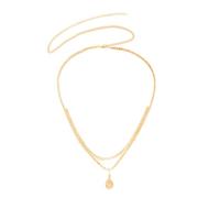 Pendentif goutte d'eau réglable double brin chaîne de taille bijoux de corps pour sorties décontractées styles de vacances accessoires minimaliste superposé taille accessoire, taille unique, Comme