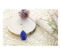 Pendentif goutte lapis lazuli & argent