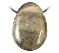 Pendentif goutte pierre percée en silex