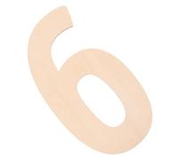 Pendentif Graffiti en Bois, Signe Numérique Décoratif DIY Beige | Peut être Écrit et Teinté, Fournitures Créatives Polyvalentes, Usage Maison et Décoration, Lot Unique