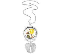 Pendentif graffiti Street Culture Gear Ailes d'ange Rotation Collier Bijoux