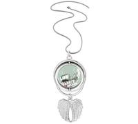 Pendentif graffiti Street Life Culture Attitude Art Ailes d'ange Rotation Collier Bijoux