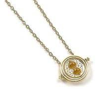 Pendentif - Harry Potter - Retourneur de temps - Plaqué or - Médaillon 3x3 cm - Chaîne 63 cm