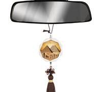 Pendentif hexagonal en cristal pour rétroviseur de voiture, Égypte ancienne, décoration d'intérieur à suspendre pour voiture, accessoire de voiture pour femme et homme, décoration intérieure de