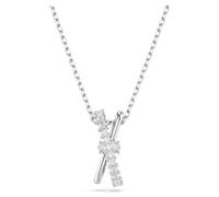 Swarovski Pendentif Hyperbola, Torsade blanc, Métal rhodié, Tailles variées