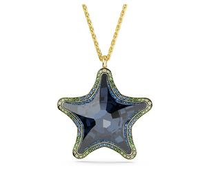 Pendentif Idyllia SCS, Étoile de mer, Bleu, Doré à l’or 18 carats (750/1000) OS