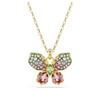 Pendentif Idyllia, Tailles variées, Pavé, Papillon, Multicolore, Placage de ton or OS