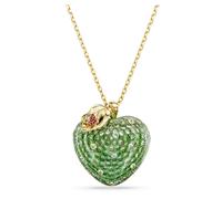 Pendentif Idyllia, Tailles variées, Pomme, Vert, Doré à l’or 18 carats (750/1000) OS