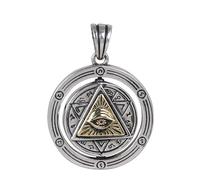 Pendentif œil d’Horus collier double côté du mauvais œil Amulette de protection du pharaon de l’Égypte antique pour hommes