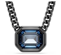 Pendentif Imber, Taille octogonale, Bleu, Métal plaqué ruthénium OS